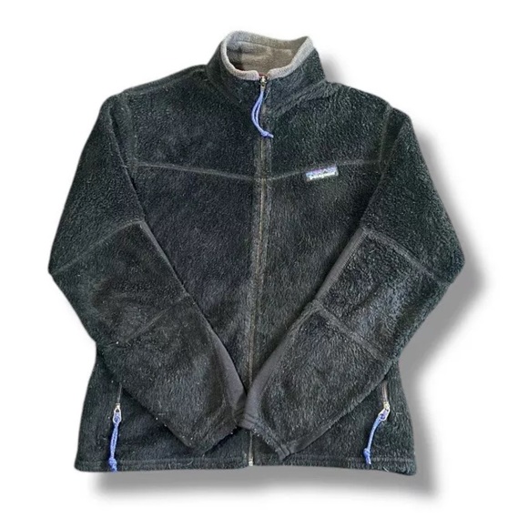 Patagonia Sweaters - Vtg Patagonia Women’s Black Regulator 2 Full Zip Fleece Sweater Size Medium USA